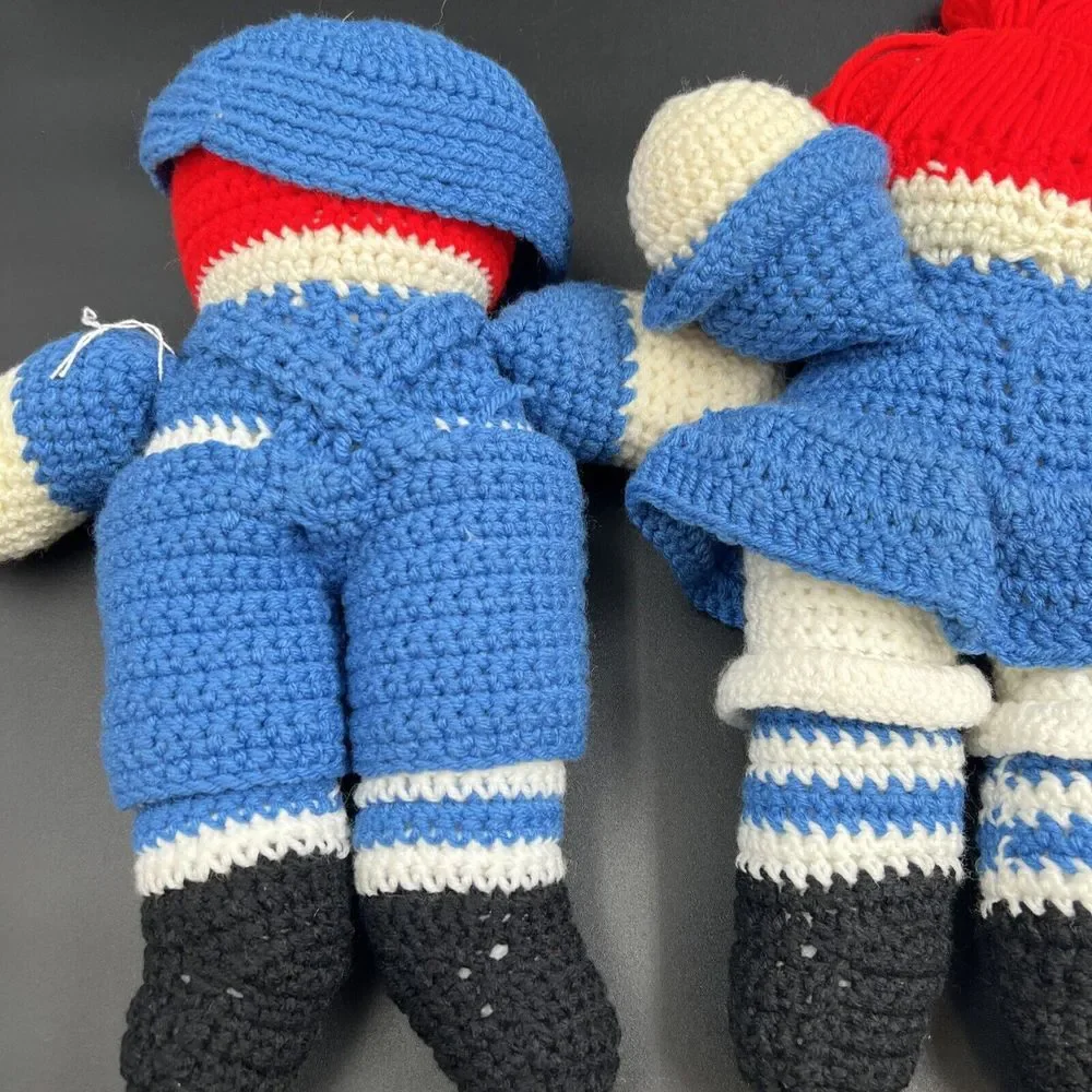 Handmade Crochet Raggedy Ann and Andy University‎ of Kentucky Plush Dolls